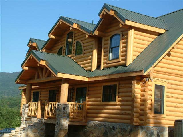 Metal Roof Panels on Cabin